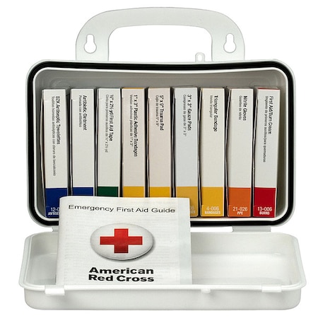 First Aid Kit and Housing, Plastic 65 Components, 10 People Served MPN:238-AN