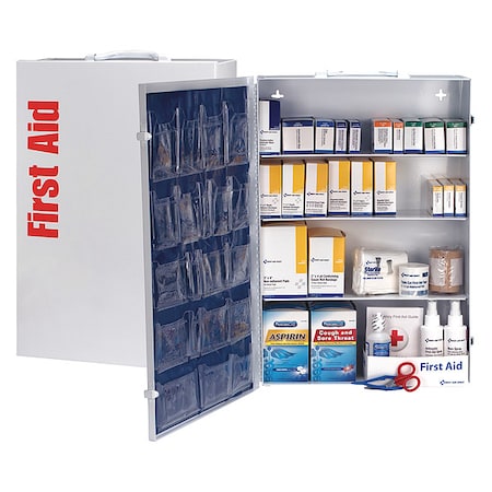 First Aid Kit, Metal 1, 060 Components, 150 People Served MPN:248-O/P