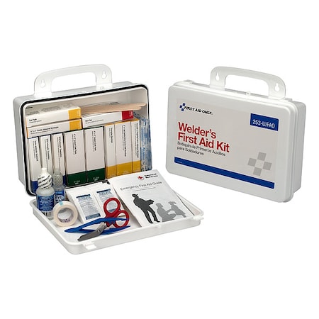 First Aid Kit and Housing, Plastic 86 Components, 25 People Served MPN:253-U/FAO