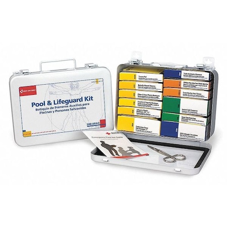 First Aid Kit and Housing, Metal 100 Components, 25 People Served MPN:280-U/FAO