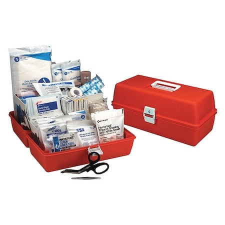 First Aid Kit and Housing, Plastic 102 Components, 1 People Served MPN:3100