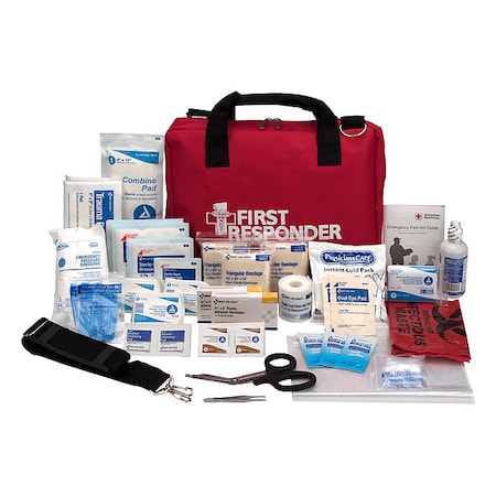 First Aid Kit and Housing, Nylon 78 Components, 1 People Served MPN:510-FR
