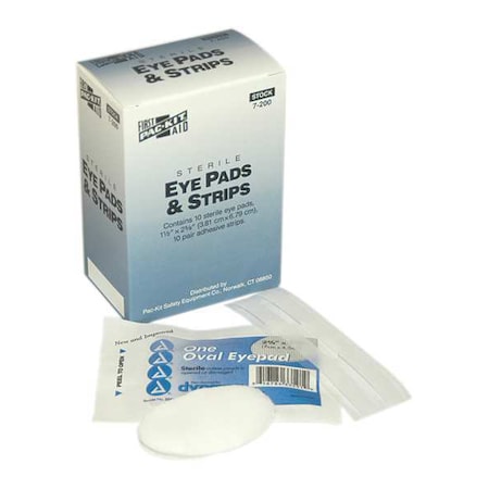 Eye Pads, Includes 10 Eye Pads/20 Strips MPN:7-200