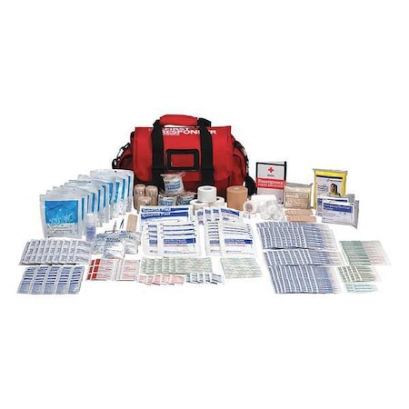 First Aid Kit and Housing, Fabric 390 Components, 50 People Served MPN:720019