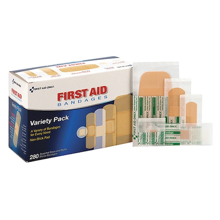 Adhesive Bandage, Sheer, Plastic, Box, PK280 MPN:90347