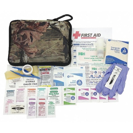 First Aid Kit, Fabric 50 Components, 25 People Served MPN:90458
