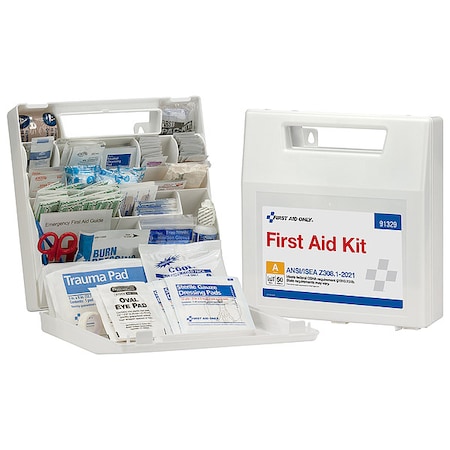 First Aid Kit and Housing, Plastic 184 Components, 50 People Served MPN:91329