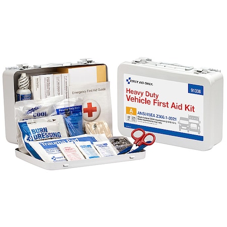 First Aid Kit and Housing, Metal 115 Components, 25 People Served MPN:91336
