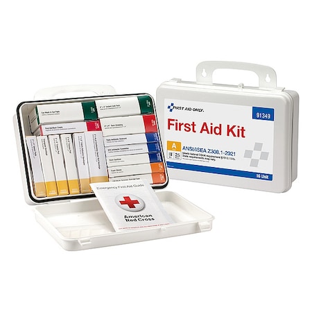 First Aid Kit and Housing, Plastic 83 Components, 25 People Served MPN:91349