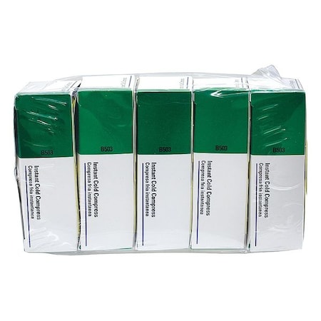 Instant Cold Pack, White, 4 x 5 In, PK5 MPN:B503-5