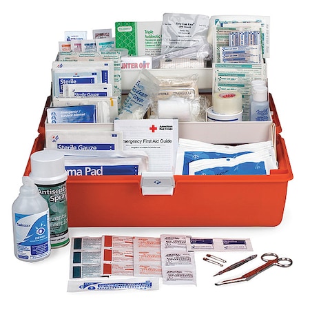 Response First Aid Kit, Plastic Bag, 258 Components, 24 People Served MPN:FA-504