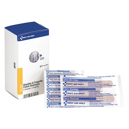 First Aid Kit Refill, 5 Knuckle & 5 Fingertip Fabric Bandages, 10 Per Box MPN:FAE-3020