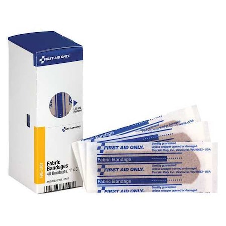 Adhesive Bandage, Paperboard Box, 40 Components MPN:FAE-3101