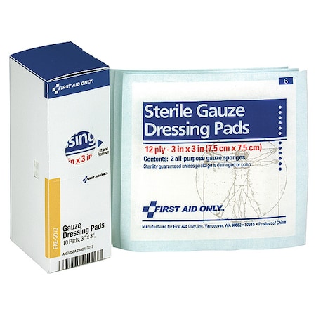 Gauze Pad, White, 3