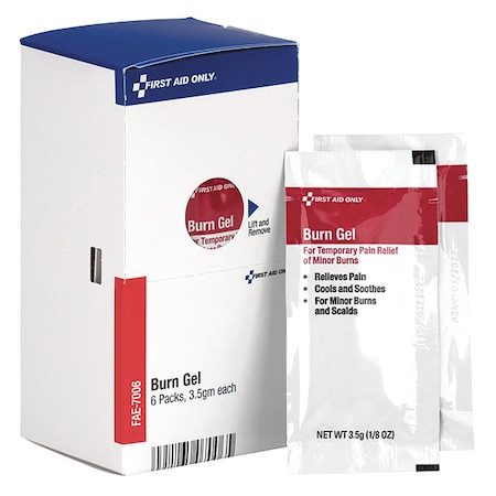 Topical Burn Gel, 0.123 oz, PK6 MPN:FAE-7006