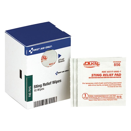 Bite and Sting Pads, White, 10/Box MPN:FAE-7015