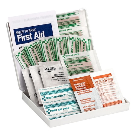 First Aid Kit and Housing, Plastic 20 Components, 5 People Served MPN:FAO-110