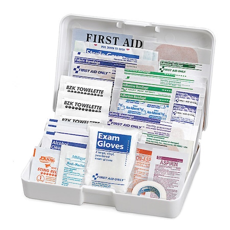First Aid Kit and Housing, Plastic 40 Components, 10 People Served MPN:FAO-320/LAB