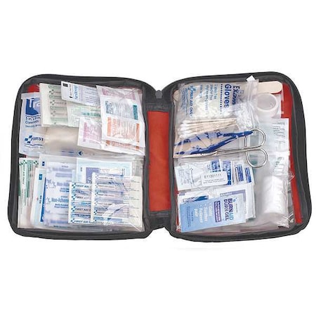 First Aid Kit and Housing, Fabric 186 Components, 50 People Served MPN:FAO-452
