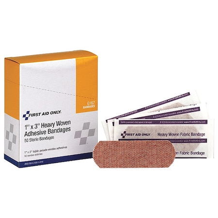 Adhesive Bandage, Woven, 1 in. W, PK50 MPN:G167