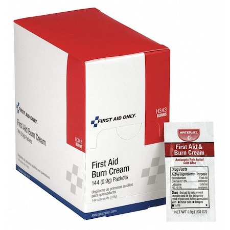 Topical Burn Cream, 0.03 oz, PK144 MPN:H343