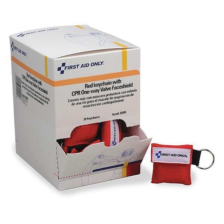 CPR Faceshield, Cardboard Box, 30 Components, 1 People Served MPN:J5095