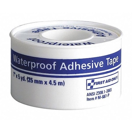 Waterproof Tape, White, WP1 in. W, 5 in. L MPN:M687-P
