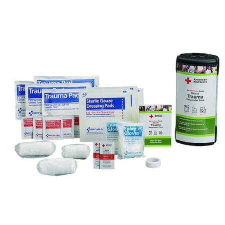Trauma Responder Pack, Plastic Tube, 26 Components, 24 People Served MPN:RC-645