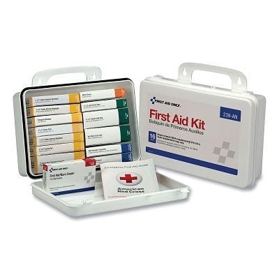 16 Unit First Aid Kit Plastic Case MPN:239-AN
