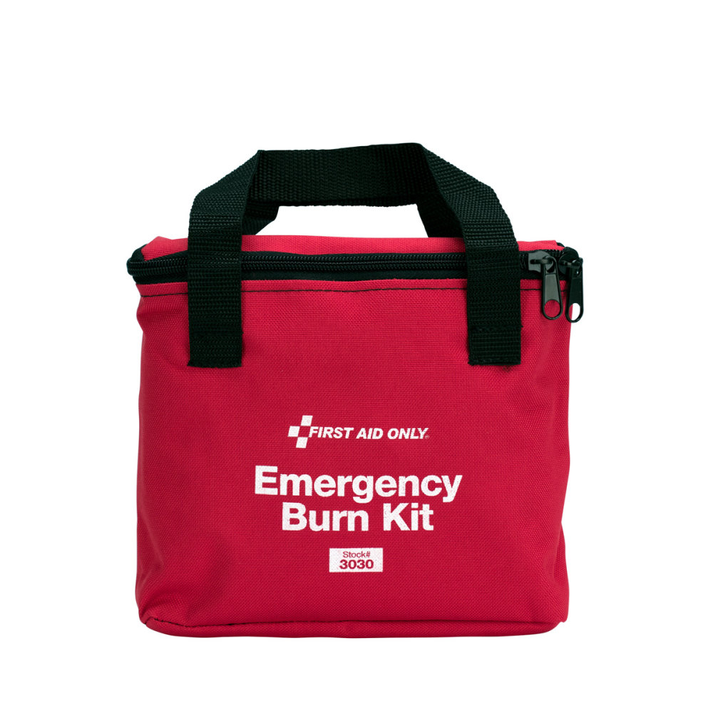 First Aid Only Burn Care Fabric Case Kit, Red MPN:3030