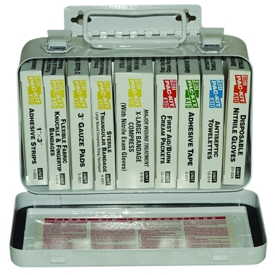 Steel 10 Unit Unitized First Aid Kit Standard Fi MPN:5001