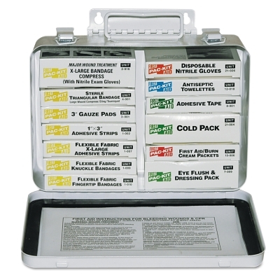 Steel 16 Unit Unitized First Aid Kit Standard Fi MPN:5201
