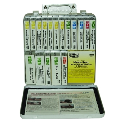 Steel 24 Unit Unitized First Aid Kit Standard Fi MPN:5301