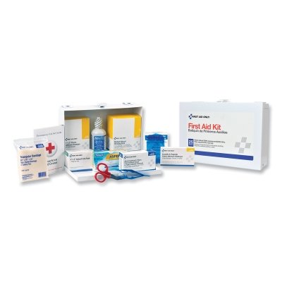25 Person Steel First-Aid Kit w/Eyewash MPN:6100