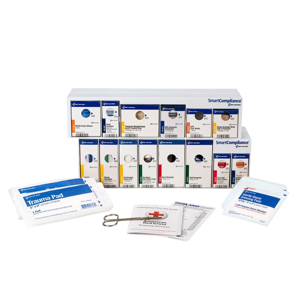 First Aid Only Smart Compliance 25-Person RetroFit Kit Without Medications MPN:91172