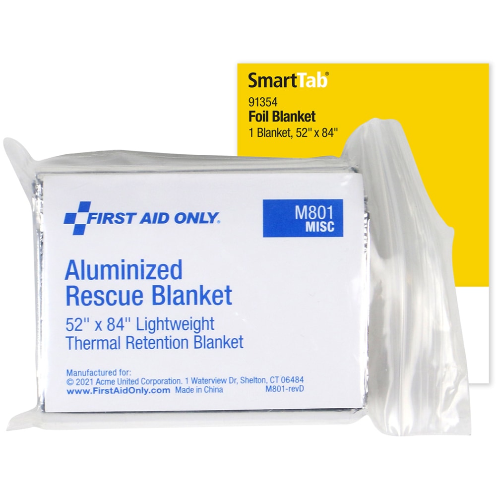 First Aid Only Smart Compliance Emergency Blanket Refill, 3/4inH x 3inW x 4inD, White MPN:91354