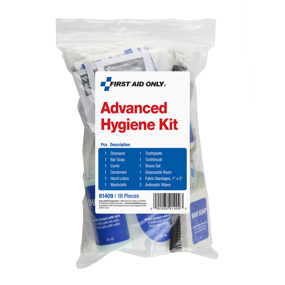 First Aid Only Advanced Hygiene Kit, White MPN:91409
