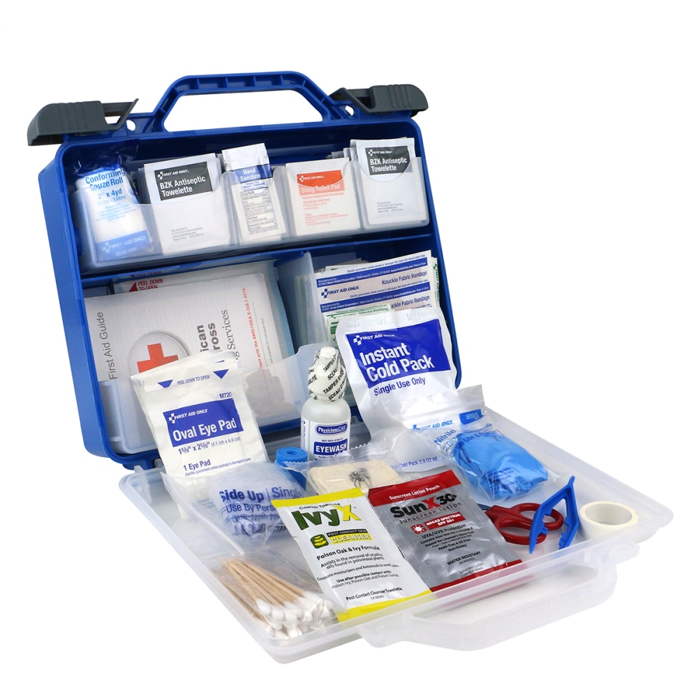 First Aid Only Clear Cover Intermediate First Aid Kit, 9-3/4inH x 11inW x 3-1/4inD, Kit Of 322 Pieces MPN:91414