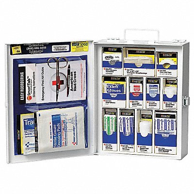 First Aid Kit Metal 107 Pieces MPN:1050-FAE-0103
