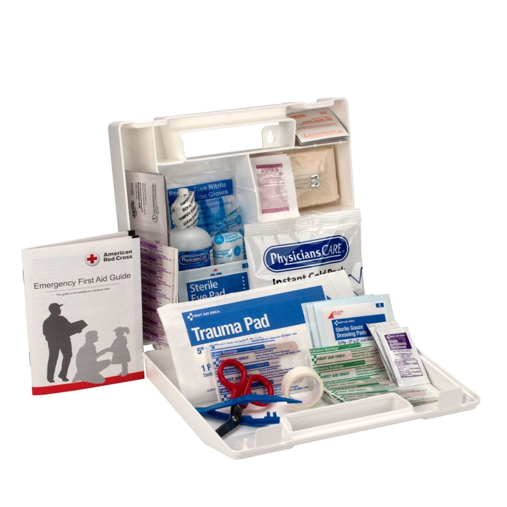 25 Person First Aid Kit Plastic Case w/Dividers MPN:223-U/FAO