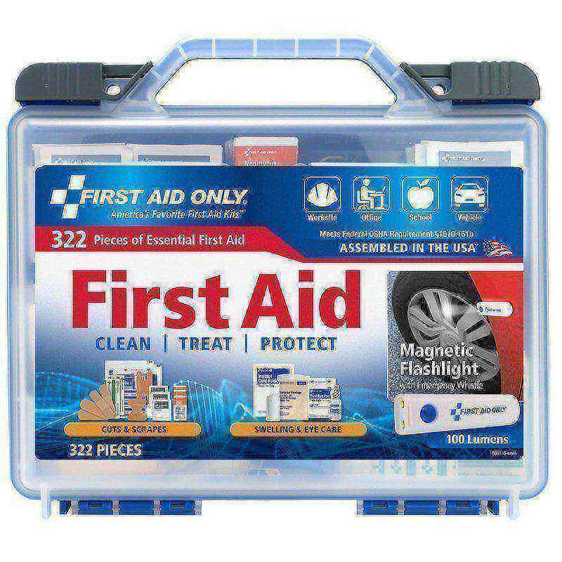 Full First Aid Kits, Kit Type: First Aid Kit , Container Type: Kit , Container Material: Plastic , Mount Type: None, Portable  MPN:91414