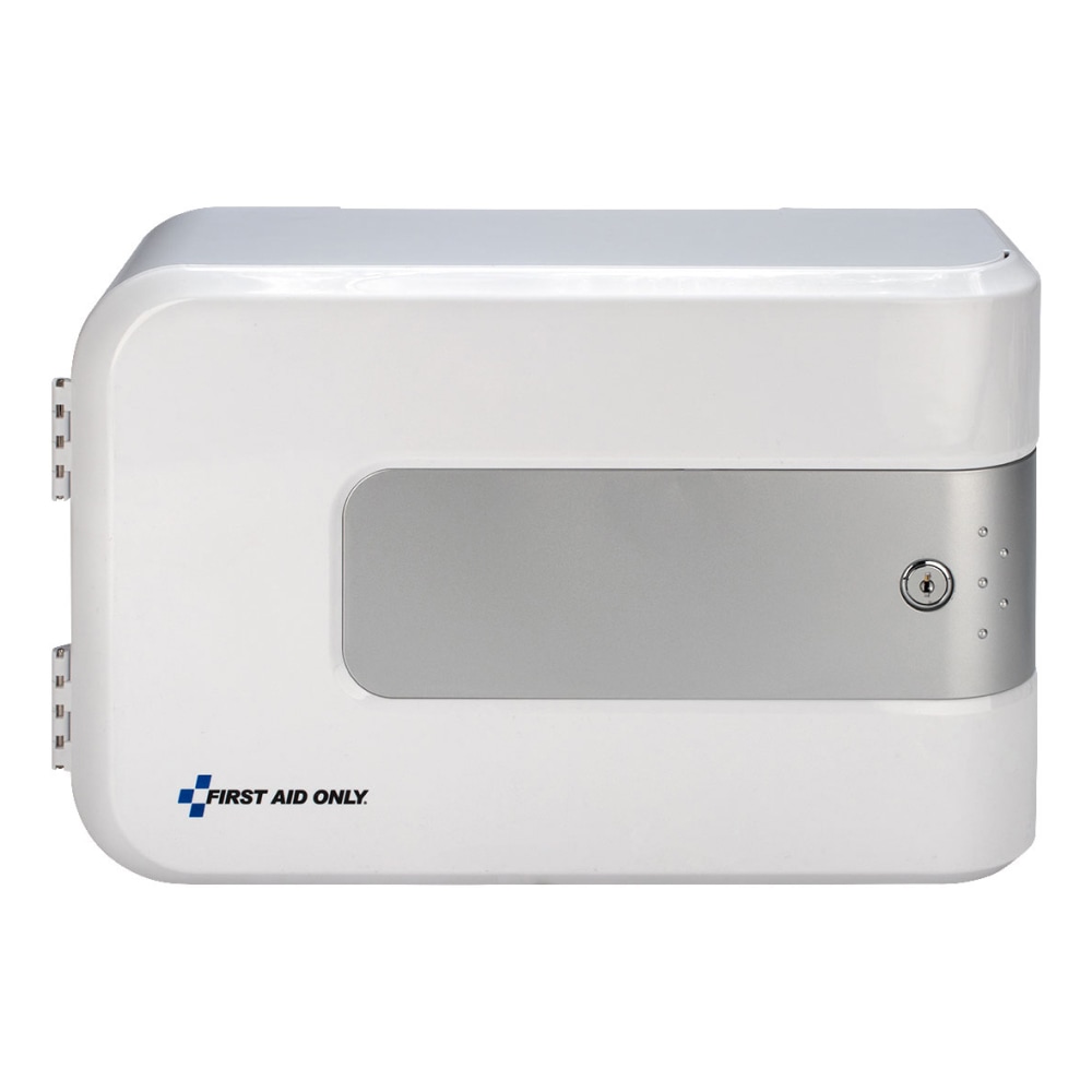 First Aid Only Smart Compliance Complete Empty Lockable First Aid Cabinet, 9-3/4inH x 15-1/2inW x 5-1/4inD, White MPN:91105