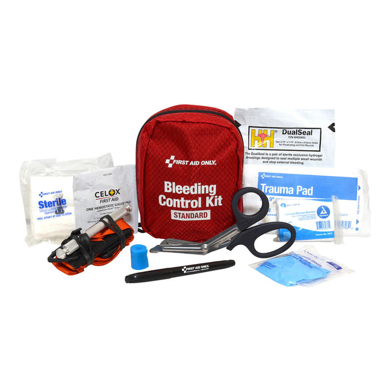 First Aid Only Texas Mandate Bleeding Control Kit, Red MPN:91159