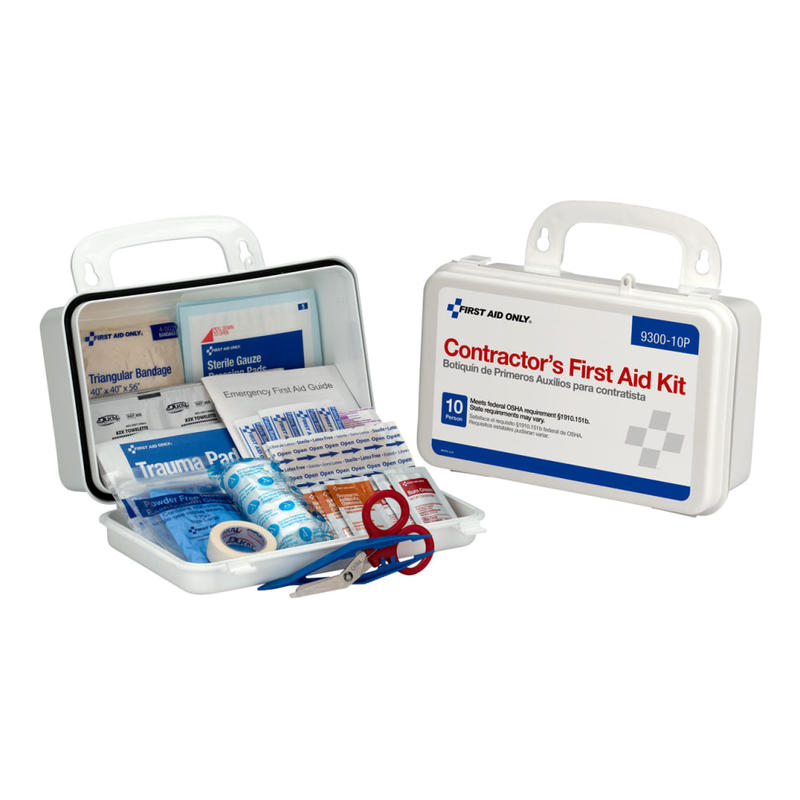 First Aid Only 10-Person Contractors, White, 96 Pieces (Min Order Qty 4) MPN:9300-10P