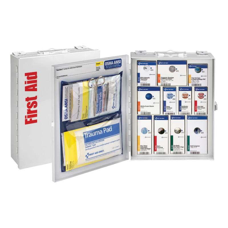 First Aid Only SmartCompliance First Aid Food Service Cabinet, 9 1/2inH x 3 1/4inW x 12inD, White MPN:FAO90658