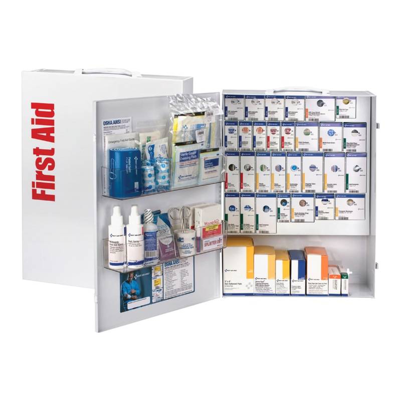 First Aid Only XL SmartCompliance First Aid Cabinet, 17inH x 5 3/4inW x 22 1/2inD, White MPN:FAO90829