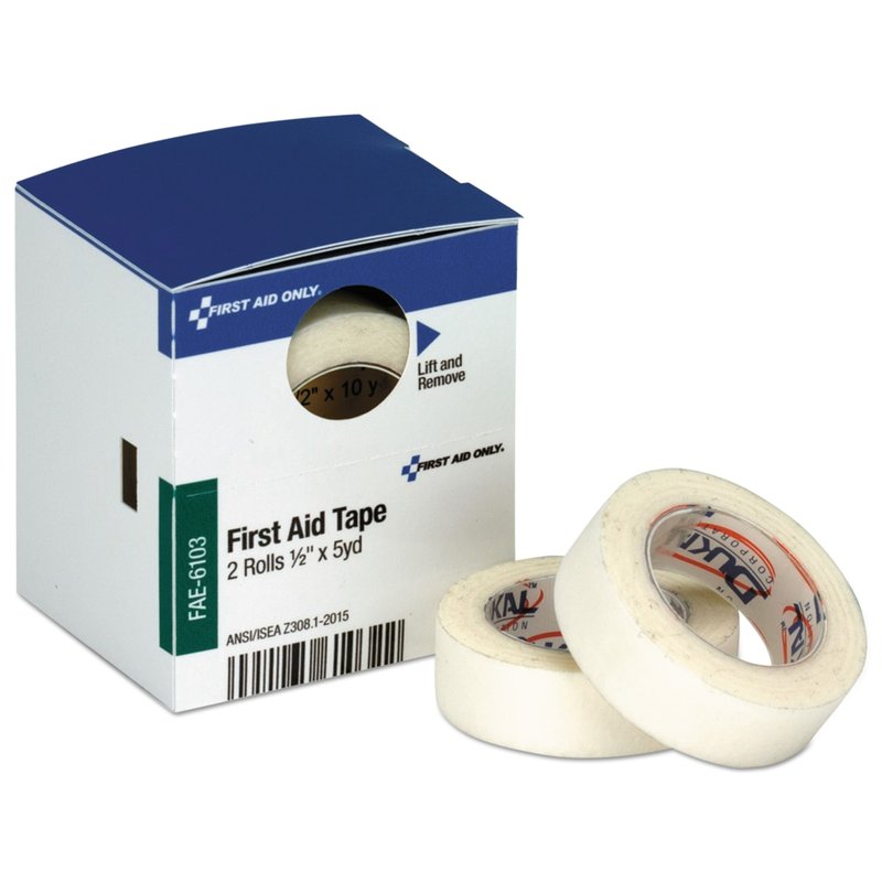 First Aid Only First Aid Tape Refill For SmartCompliance General Business Cabinets, 1/2in x 5 Yd., Box Of 2 Rolls MPN:FAE-6103