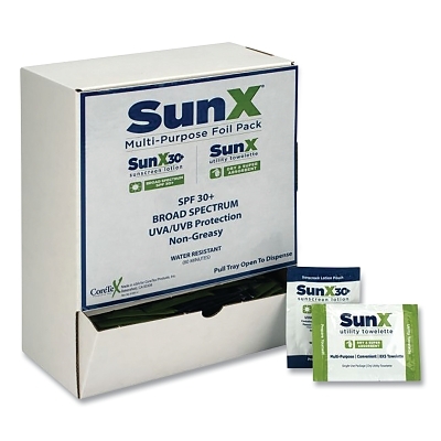 SUNX30 Lotion and Wipe Combo Pack 50/Box MPN:18-450