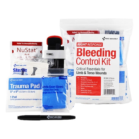 Bleeding Control Kit, 8pcs, 8x9