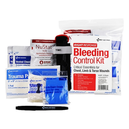 Bleeding Control Kit, 10pcs, 8x9